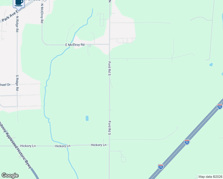 map of restaurants, bars, coffee shops, grocery stores, and more near 107 Ford Road North in Mansfield