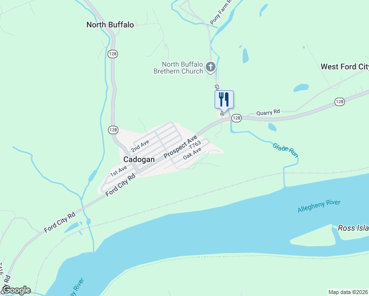 map of restaurants, bars, coffee shops, grocery stores, and more near 274 Prospect Avenue in Freeport