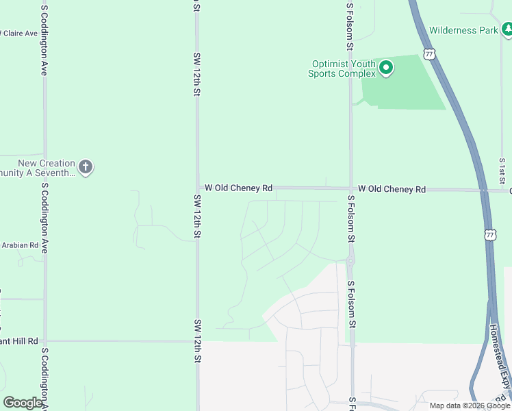 map of restaurants, bars, coffee shops, grocery stores, and more near 801 West Old Cheney Road in Lincoln