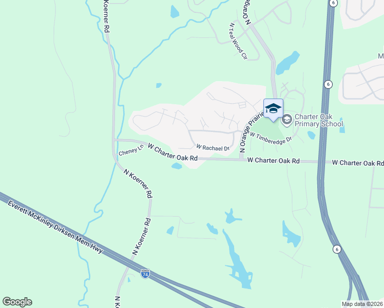 map of restaurants, bars, coffee shops, grocery stores, and more near 5706 Rachael Court in Peoria