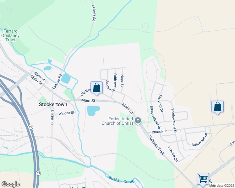 map of restaurants, bars, coffee shops, grocery stores, and more near 320 Jubilee Drive in Easton