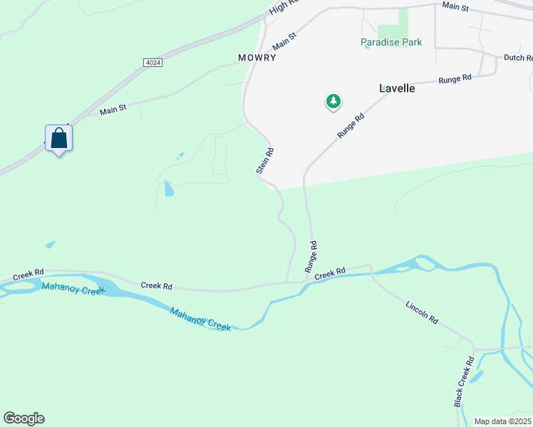 map of restaurants, bars, coffee shops, grocery stores, and more near 51 Stein Road in Ashland