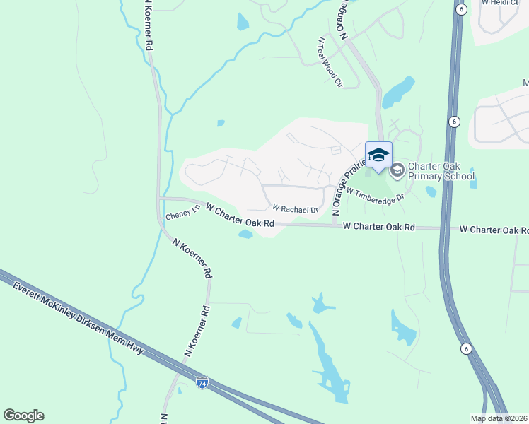 map of restaurants, bars, coffee shops, grocery stores, and more near 5706 Rachael Court in Peoria