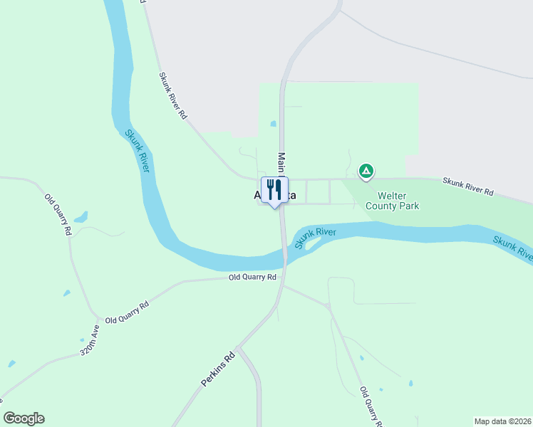 map of restaurants, bars, coffee shops, grocery stores, and more near 5055 Main Road in Wever