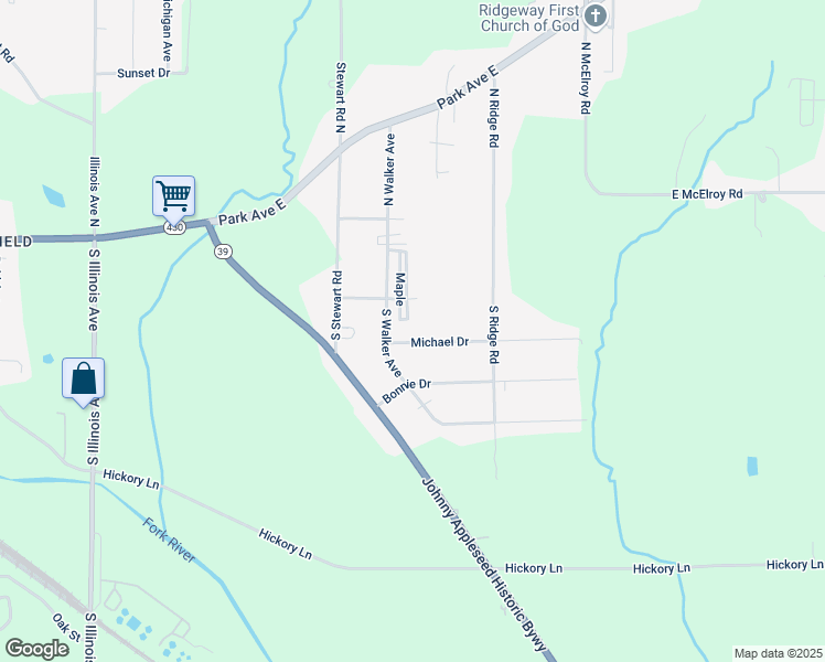 map of restaurants, bars, coffee shops, grocery stores, and more near 1218 Micahel in Mansfield