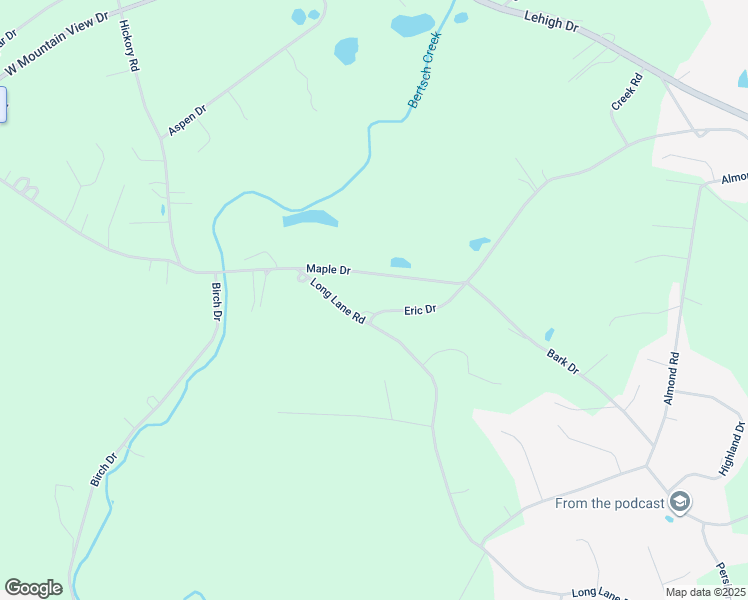 map of restaurants, bars, coffee shops, grocery stores, and more near 4610 Eric Drive in Walnutport