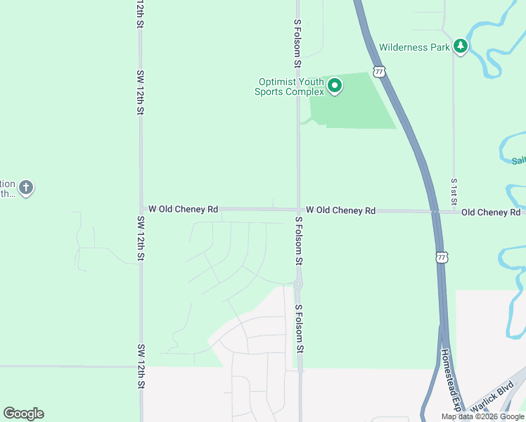 map of restaurants, bars, coffee shops, grocery stores, and more near 801 West Old Cheney Road in Lincoln