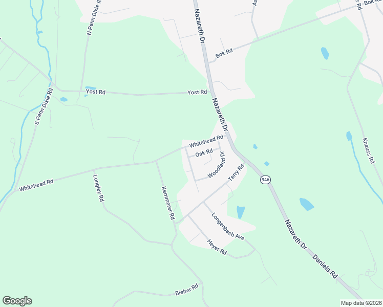 map of restaurants, bars, coffee shops, grocery stores, and more near 226 Jefferson Avenue in Nazareth