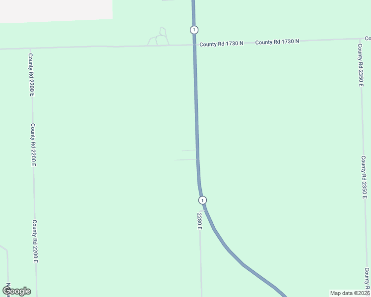 map of restaurants, bars, coffee shops, grocery stores, and more near 2268 East 1680 North Road in Watseka