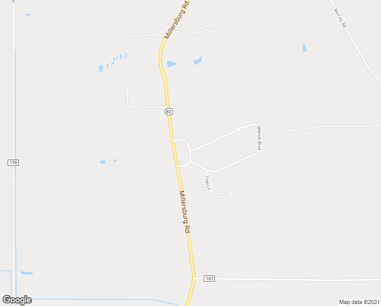 map of restaurants, bars, coffee shops, grocery stores, and more near 3514 Johnny Appleseed Drive in Wooster