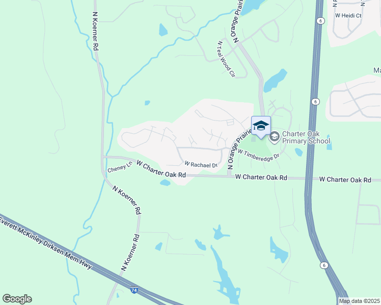 map of restaurants, bars, coffee shops, grocery stores, and more near 5518 West Timberedge Drive in Peoria
