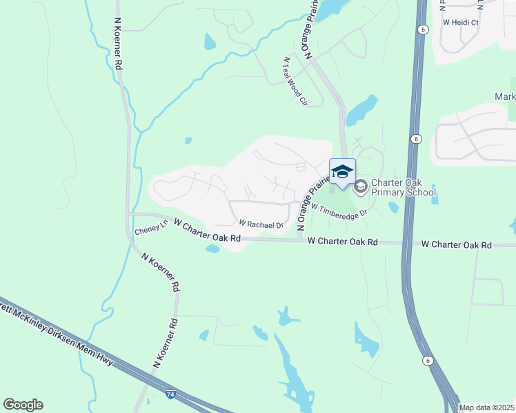 map of restaurants, bars, coffee shops, grocery stores, and more near 5518 West Timberedge Drive in Peoria