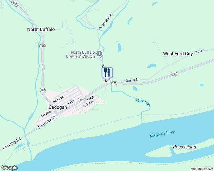 map of restaurants, bars, coffee shops, grocery stores, and more near 290 Prospect Avenue in Cadogan