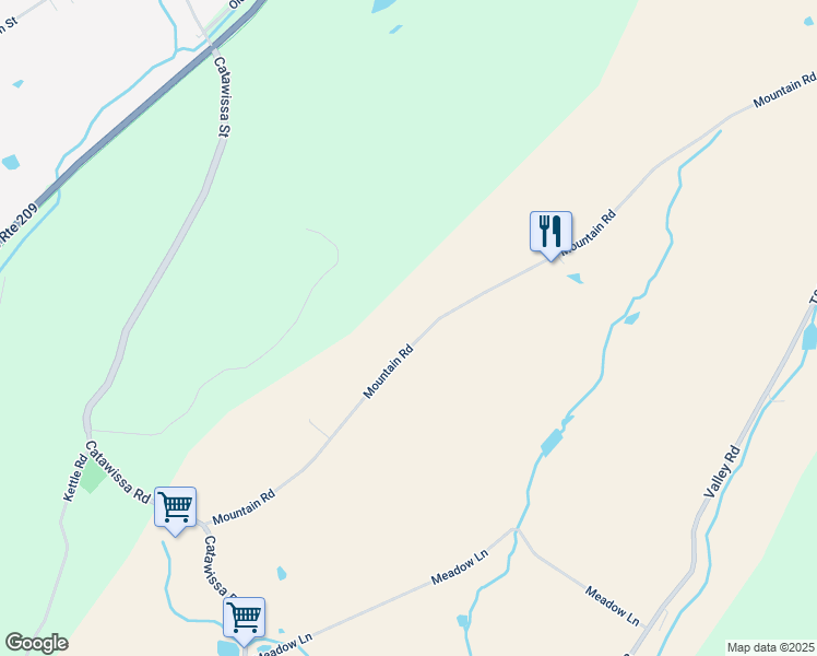 map of restaurants, bars, coffee shops, grocery stores, and more near 81 Mountain Road in Tamaqua