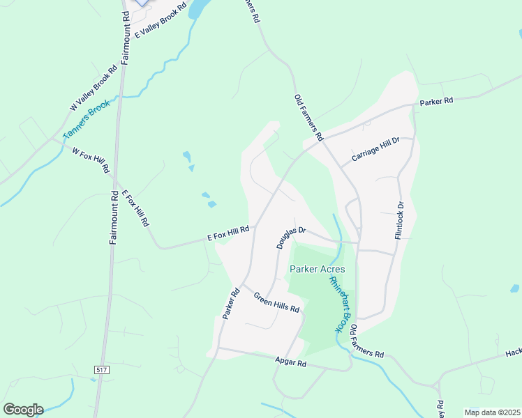 map of restaurants, bars, coffee shops, grocery stores, and more near 129 Parker Road in Washington Township