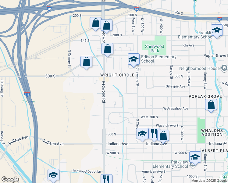 map of restaurants, bars, coffee shops, grocery stores, and more near 1679 Brampton Way in Salt Lake City