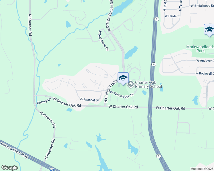 map of restaurants, bars, coffee shops, grocery stores, and more near in Peoria County