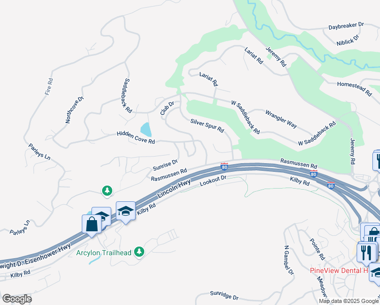 map of restaurants, bars, coffee shops, grocery stores, and more near 3952 View Pointe Drive in Park City