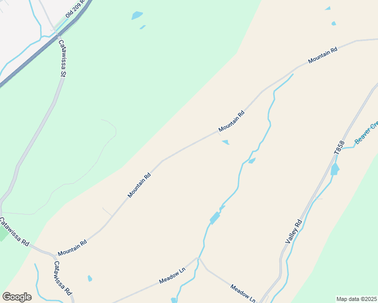 map of restaurants, bars, coffee shops, grocery stores, and more near 102 Mountain Road in Tamaqua
