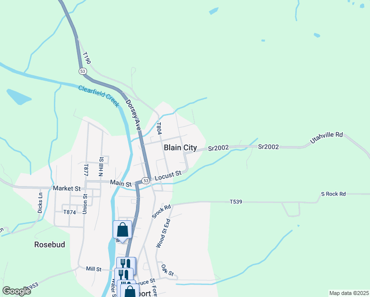 map of restaurants, bars, coffee shops, grocery stores, and more near 76 1st Avenue in Coalport
