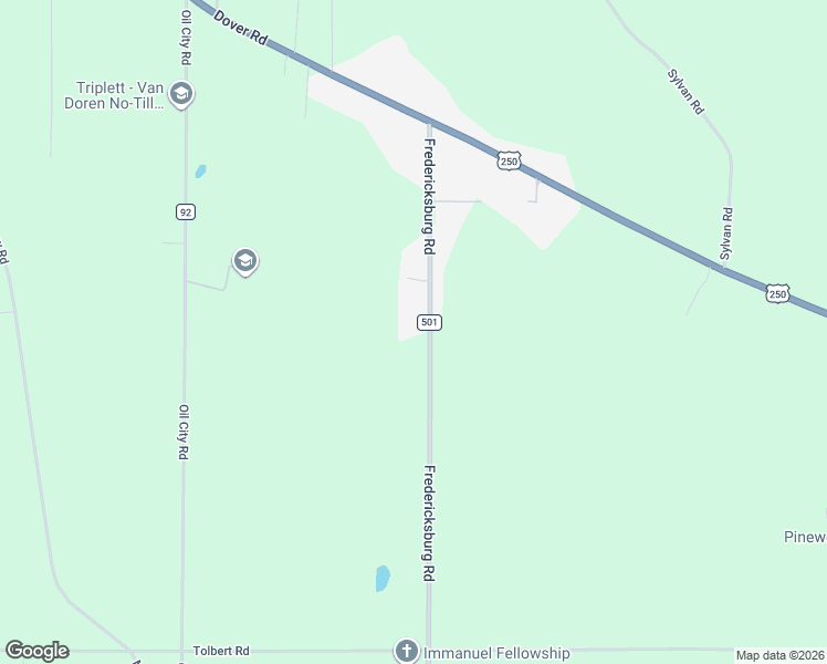 map of restaurants, bars, coffee shops, grocery stores, and more near 3389 Fredericksburg Road in Wooster
