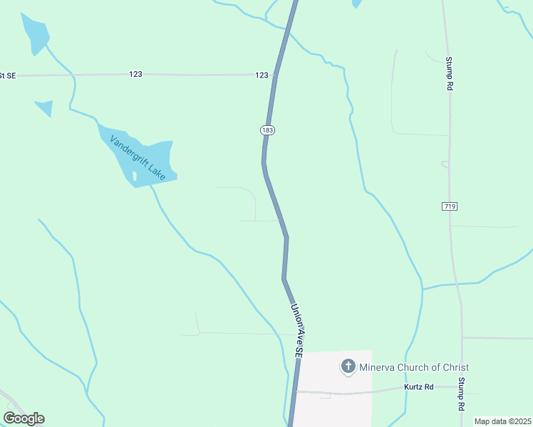 map of restaurants, bars, coffee shops, grocery stores, and more near 2924 Cheri Don Drive Southeast in Minerva