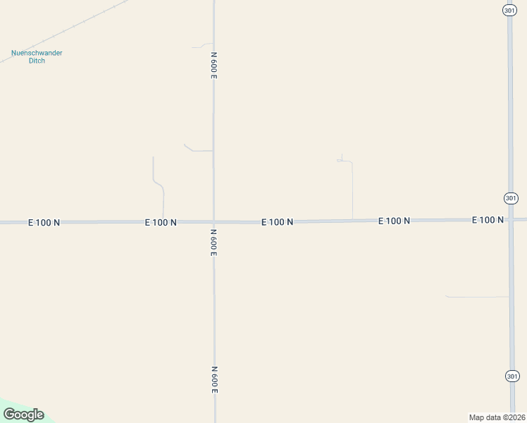 map of restaurants, bars, coffee shops, grocery stores, and more near 6157 East 100 North in Bluffton