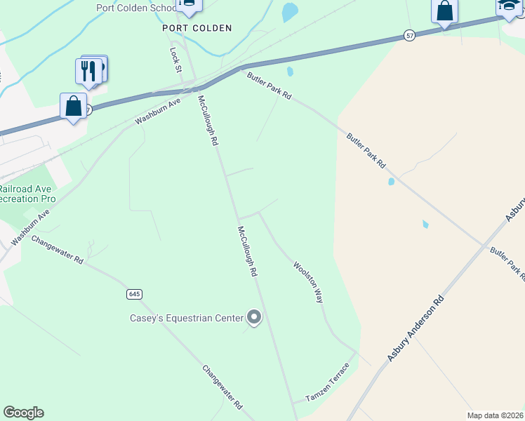 map of restaurants, bars, coffee shops, grocery stores, and more near 5 Roseberry Road in Washington