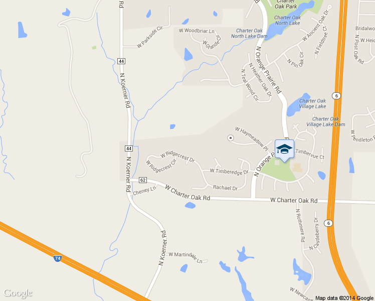 map of restaurants, bars, coffee shops, grocery stores, and more near 5805 West Ridgecrest Drive in Peoria