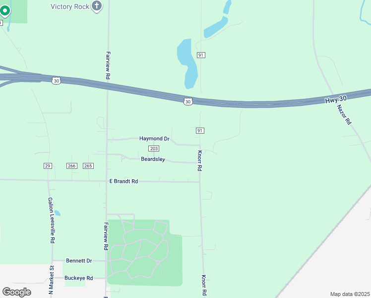 map of restaurants, bars, coffee shops, grocery stores, and more near 845 Haymond Drive in Galion