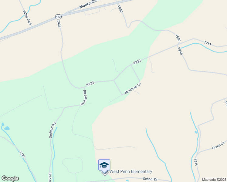 map of restaurants, bars, coffee shops, grocery stores, and more near 635 McIntosh Lane in Andreas