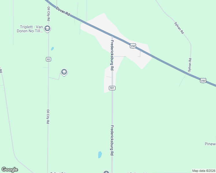 map of restaurants, bars, coffee shops, grocery stores, and more near 3389 Fredericksburg Road in Wooster