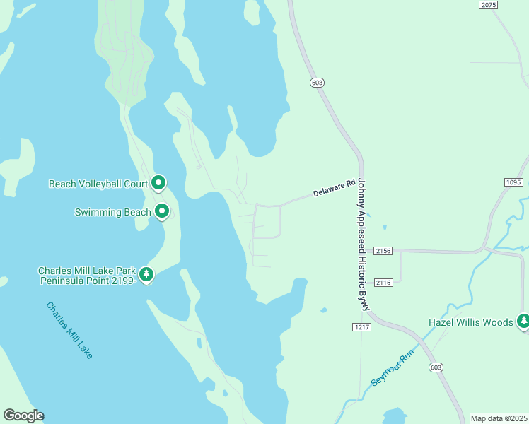map of restaurants, bars, coffee shops, grocery stores, and more near 403 Lakeshore Road in Ashland