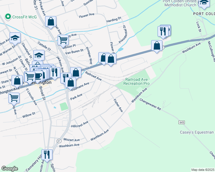 map of restaurants, bars, coffee shops, grocery stores, and more near 15 Beethoven Avenue in Washington