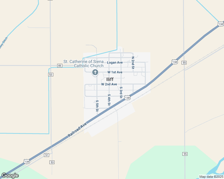 map of restaurants, bars, coffee shops, grocery stores, and more near 208 South 4th Street in Sterling