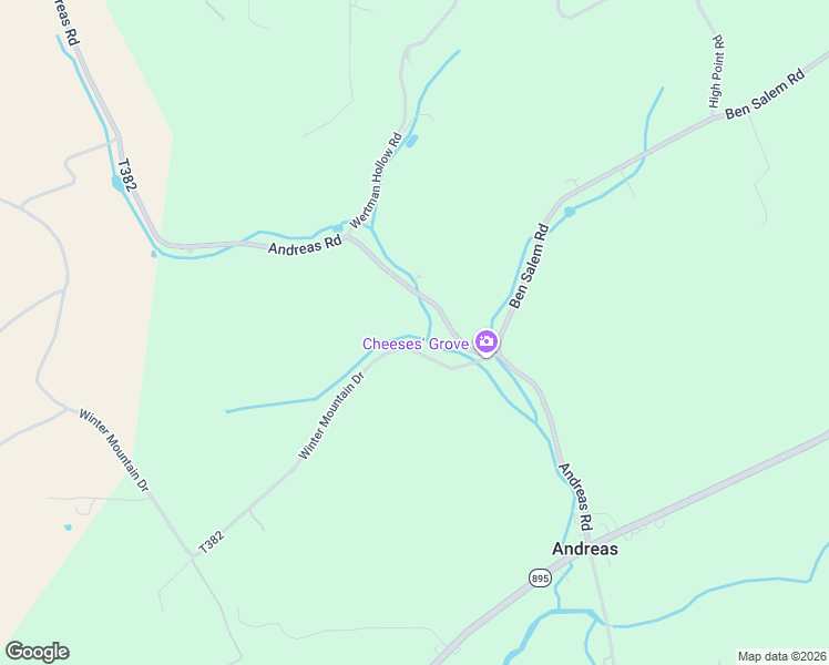 map of restaurants, bars, coffee shops, grocery stores, and more near 11 Winter Mountain Drive in Andreas