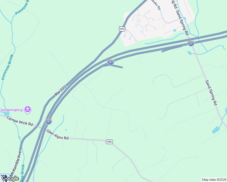 map of restaurants, bars, coffee shops, grocery stores, and more near 5 Saint Clair Road in Morristown