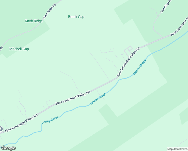 map of restaurants, bars, coffee shops, grocery stores, and more near 3965 New Lancaster Valley Road in Milroy