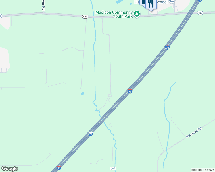 map of restaurants, bars, coffee shops, grocery stores, and more near 634 McBride Road in Mansfield