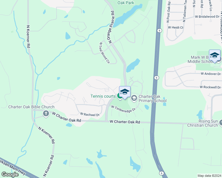 map of restaurants, bars, coffee shops, grocery stores, and more near 5415 West Haymeadow Place in Peoria