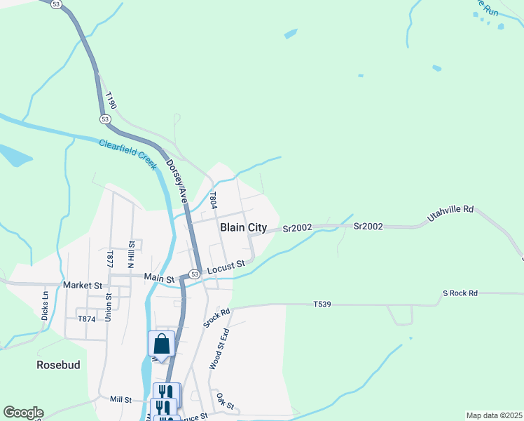 map of restaurants, bars, coffee shops, grocery stores, and more near 76 1st Avenue in Coalport