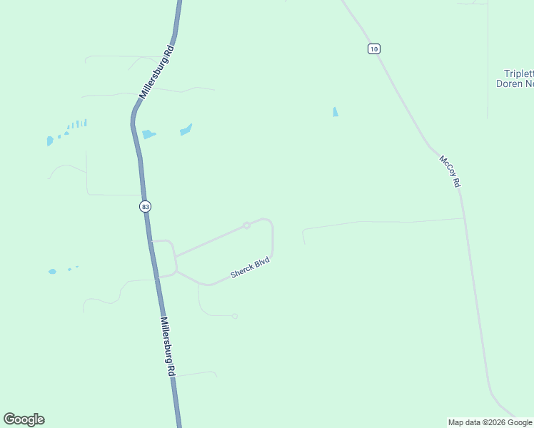 map of restaurants, bars, coffee shops, grocery stores, and more near 1818 Sherck Boulevard in Wooster