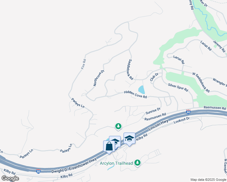 map of restaurants, bars, coffee shops, grocery stores, and more near 4320 Hidden Cove Road in Park City