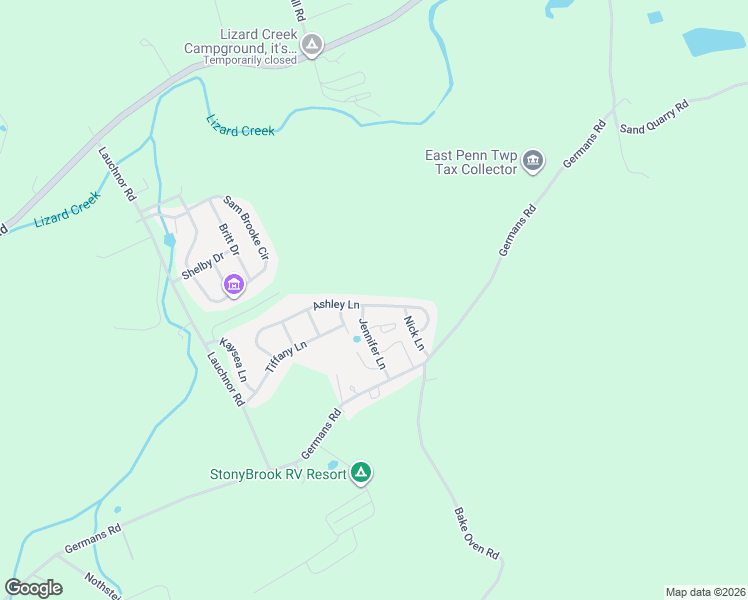 map of restaurants, bars, coffee shops, grocery stores, and more near 225 Jennifer Lane in Lehighton