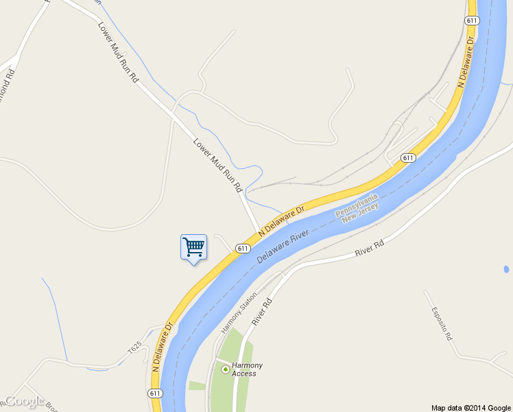 map of restaurants, bars, coffee shops, grocery stores, and more near 4785 Lower Mud Run Road in Easton