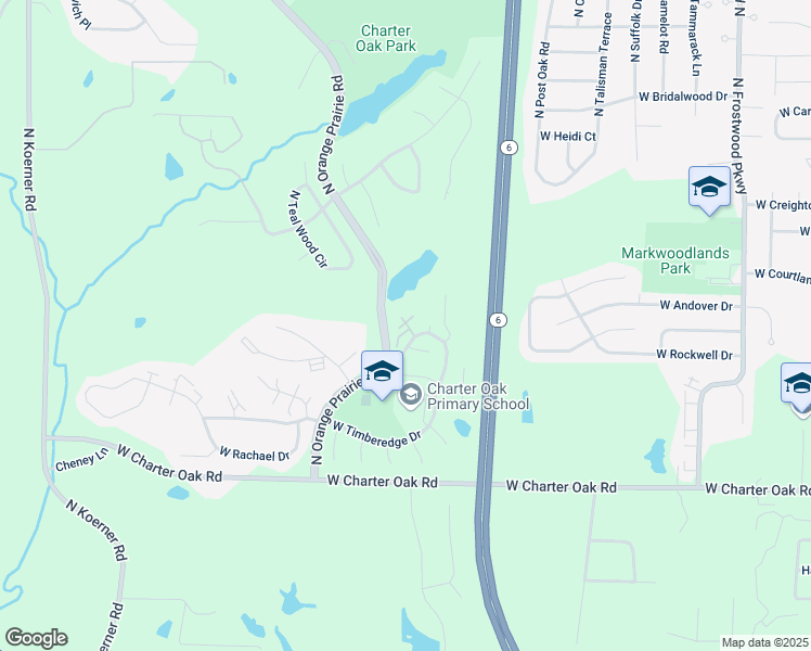 map of restaurants, bars, coffee shops, grocery stores, and more near 5115 North Arrowood Place in Peoria