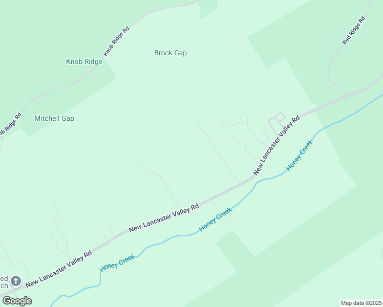 map of restaurants, bars, coffee shops, grocery stores, and more near 3965 New Lancaster Valley Road in Milroy