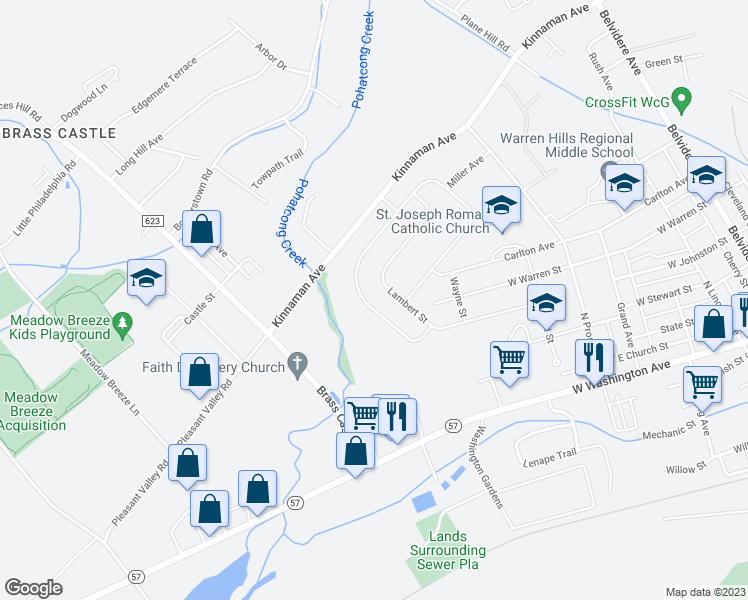 map of restaurants, bars, coffee shops, grocery stores, and more near 69 Alvin Sloan Avenue in Washington