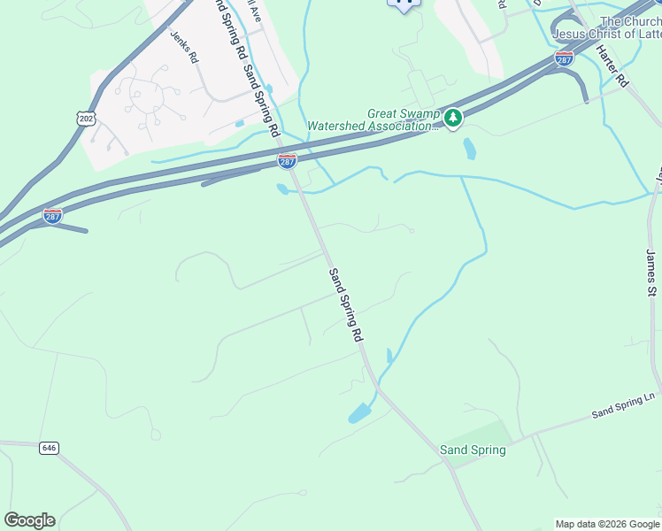 map of restaurants, bars, coffee shops, grocery stores, and more near 98 Sand Spring Road in Morristown