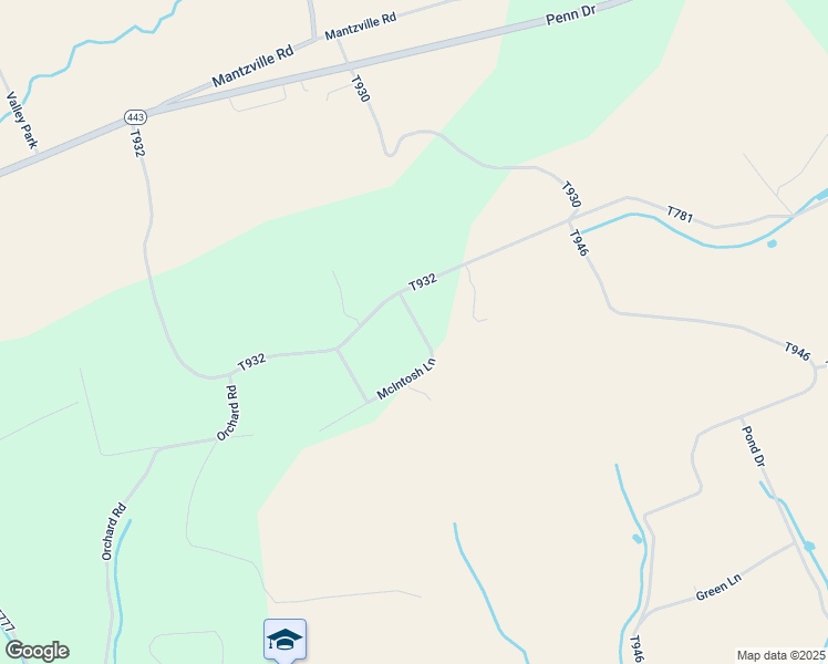 map of restaurants, bars, coffee shops, grocery stores, and more near 530 McIntosh Lane in Andreas